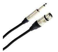 Plugger Elite Câble micro asymétrique XLR femelle/Jack mâle TS 6,35mm. Longueur 15m. Connecteurs Neutrik. Ampli, basse, guitare, haut-parleur, appareil DJ, synthé, carte son et autres. Qualité Pro