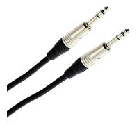 Plugger Elite Câble stéréo guitare instrument 10m Jack Stéréo TRS mâle 6,35mm / Jack Stéréo TRS mâle 6,35mm. Compatible Ampli, basse, guitare, haut-parleur, appareil DJ, synthé et autres. Qualité Pro