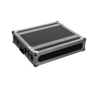 Plugger Flight case Rack 2U - Flight case rack 19 pouces court - Rails avant/arrière - Coins boule empilables - Poignées encastrées - Loquets acier - Contreplaqué robuste
