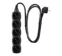 Plugger MPE-5 - Bloc multiprise électrique 5 prises - IP20 - 16 A - 230 V - câble 1,4 m - PVC - 3680 W