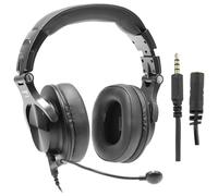 Plugger Studio DJH40-M Casque Gaming avec micro pour PC, Filaire Noir. Casque d'écoute fermé confortable Streaming, Télétravail, Conférence sur tablette Smartphone Ordinateur. Compatible PS4 Xbox One.