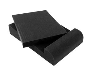 Plugger Studio Lot de 2 mousses d'isolation acoustique haute densité absorbantes pour enceintes monitoring studio. Supports phoniques pour haut-parleurs jusqu'à 5 pouces. Isolant pour enceinte (Paire)