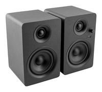 Plugger Studio MS4-BT Enceintes multimédia Bluetooth 2 Voies Moniteurs de Studio sans Fil. Bois, Noir. Ecoutes Actives pour Smartphone, Tablette, Ordinateur PC ou Mac, Lecteur multimédia, Carte Son.