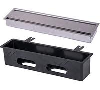 Pluggit Grille d'extraction à fente en acier inoxydable - EVBP10S