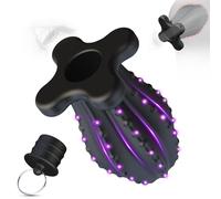 Plugs Anals Creux avec Prise - Boule de Cactus Plug Anal Perles Anales Poire Lavement Rectale Gode Anal,Plug Anale,Prostate Homme,Butt Plug Femme Débutante,Dilatateur Anus XXL Godemichets Anals (S)