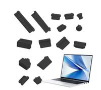 Plugs Anti-poussière - Couvertures De Port D'ordinateur Portable Universelles, Capes De Protecteur De Connecteur en Silicone | Ensemble De Bloqueurs De Poussière Non Lâche Flexible avec Sécurisé,
