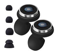 Plugz Lot de 8 paires de bouchons d'oreilles en silicone ultra confortables et réutilisables, anti-bruit du vent de moto | Transparents pour fête, oreiller doux, naturel Wx 8 paires, discours clair