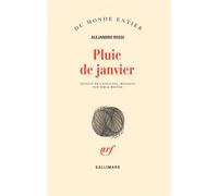 Pluie de janvier - Alejandro Rossi - Gallimard - broché - Roman