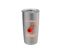 Pluie de météores Let's Make A Impact Science Design Gobelet isotherme en acier inoxydable double paroi