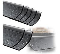 pluie pour portes et fenêtres 6 7 8 9 10 Déflecteurs De Pluie Pour Fenêtres Et Portes, Protection Anti-gouttes Flexible Avec Biseau À 170°, Panneau De Protection(A- 7 PC,W 45MM)
