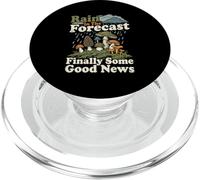 Pluie Prévisions Bonne Nouvelle Fourrure de Champignons PopSockets PopGrip pour MagSafe