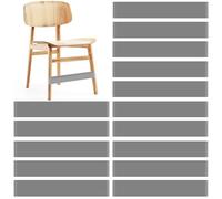 PLULON Lot de 15 bandes de chaise pour enfants avec pieds agités bandes rebondissantes pour chaises de salle andes rebondissantes chaises étudiants bureaux avec TDAH sensoriel et autisme Gris