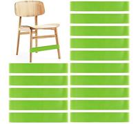 PLULON Lot de 15 Bandes de Chaise pour Enfants avec Pieds Fidgety Chaise Bande de Pied Extensible Bandes Fidget Sièges Flexibles pour Salle de Classe Élémentaire Chaises Bureaux - Vert