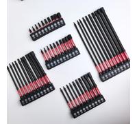 Plum Blossom Lot de 10 forets en acier pour l'électronique, la construction et l'automobile avec plusieurs options de longueur (25 mm)
