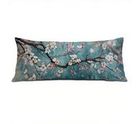 Plum Bossom Taie de Traversin 120 cm Taie d'oreiller, Abstrait Housses de Ccoussin Maintien Optimal des Cervicales Oreiller, Double Face Velours Doux pour Femme Enceinte Oreillers Confortable Q-4678