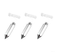 Plumb Bob 236,8 g pour mur goujon, installation de plaques de plâtre MDF (1 | La forme hexagonale empêche le roulement, construction en acier et laiton, poids de 226,8 g, alignement vertical
