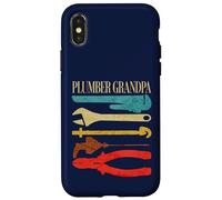 Plumber Grandpa Outils de plomberie rétro Pipefitter Vintage Coque pour iPhone X/XS