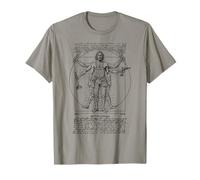 Plumber Plumbing Vitruvian Man Leonardo Da Vinci Clé à Pipe T-Shirt