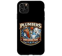 Plumbers Save Live Too Déboucheur Amusant pour Toilettes Coque pour iPhone 11 Pro Max