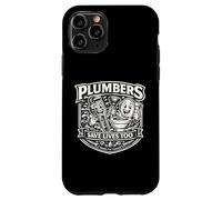 Plumbers Save Live Too Funny Plumbing Trade Art de Toilette Amusant Coque pour iPhone 11 Pro