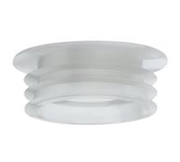 PlumbEZ Connecteur universel transparent pour tuyau d'entrée - Cône de chasse d'eau, joint de raccord de tuyau de chasse d'eau, rondelle de cône de toilette pour une installation sûre et sans fuite