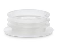 PlumbEZ Raccord universel transparent pour cuvette d'entrée de tuyau de chasse d'eau - Rondelle de cône de toilette et joint de tuyau pour une installation sûre et sans fuite de cuvette de WC