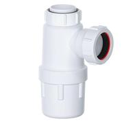 PlumbEZ Siphon à bouteille de 40 mm avec anneau antidérapant, kit de vidage d'évier de cuisine, conforme à la norme BS EN2574-1, siphon d'évier pour un drainage efficace