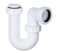 PlumbEZ Siphon multi-pivotant en P 40 mm avec anneau antidérapant, kit de vidage pour évier, conforme à la norme BS EN 274-1:2002, siphon en U, joint de siphon de 75 mm pour protection contre les