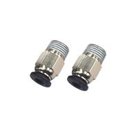 plumbify store Connecteur pneumatique PC4-01 1.75mm, Tube PTFE, coupleur rapide for E3D V6 for raccords à tête en J Reprap Hotend, adapté aux pièces d'imprimante 3D(2 Pieces)