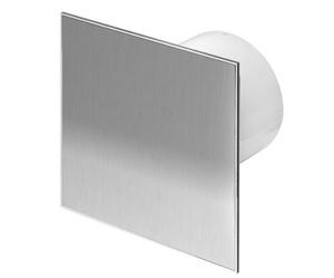 plumbing4home Ventilateur mural de 100 mm avec minuterie en acier inoxydable + version humidité