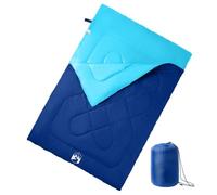 Plumbpyr Sac de couchage double avec oreiller pour adultes camping et randonnée 3-4 saisons imperméable léger avec fermeture éclair et capuche idéal pour l'extérieur, le trekking et les voyages