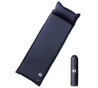 Plumbpyr Tapis isolant auto-gonflant avec coussin gris, ultra léger et compact, pliable pour camping, trekking et extérieur, antidérapant, avec tapis thermique et protection thermique pour une