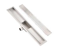 Plumbsys Caniveau de Douche 80cm Vidange en Acier Inoxydable avec Filtre, Conception Anti-Odeur