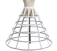 Plumdrop Jupon cage Crinoline Demi-Slips Accessoires de mariage 2/3/4/5 cerceaux Vintage 50 Jupon court / long pour femme 4# Longueur 95 cm