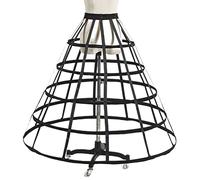 Plumdrop Jupon cage Crinoline Demi-Slips Accessoires de mariage 2/3/4/5 cerceaux Vintage 50 Jupon court / long pour femme 7# Longueur 95 cm