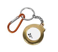 Plumdrop Ruban à mesurer porte-clés fonctionnel Mini ruban à mesurer rétractable porte-clés 2M en acier inoxydable ruban à mesurer Durable