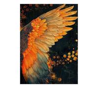 Plume Aile Abstrait Puzzle, 1000 Pièces Jeu D'intérieur Adulte | 70x50cm Carton, Exercice Mental, Finition Surface Lisse, Amateurs De Puzzles, Réduction Du Stress