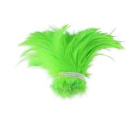 Plume de coq naturelle, 100 pièces/lot, Plume de décoration, accessoire de couture, 4 à 6 pouces, plumes de faisan for l'artisanat, vente en gros(Green)
