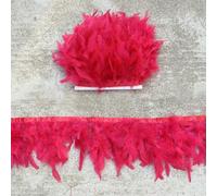Plume de dinde moelleuse rose de 10 à 15 cm pour loisirs créatifs, robe de fête de mariage, couture, ruban, frange, décoration de plumes