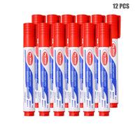 Plume En Fiber Pour Écriture Et Enseignement, 12 Pièces/Boîte, Stylo Pour Tableau Blanc, Marqueur Effaçable, Craie Liquide Pour École Et Bureau