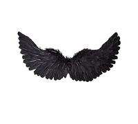 Plume fée aile adulte accessoires grande aile pour mascarade Performance Halloween décoration, noir