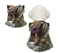 Plume fleur L vêtements pour petits chiens - Tenue d'été mignonne pour chiot, doux et respirant