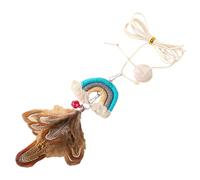 Plume Lure - Amusement d'intérieur pour chat, balançoire suspendue en coton | Accessoire de jeu motivant interactif, équipement d'activité de performance flexible d'entraînement aérobique pour les esp