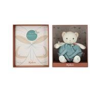 KALOO - Plume - Bulle d'amour Ours Vert - Ours en Peluche Tout Doux 23 cm - Petit Doudou Bébé - Développe Le Toucher - Jolie Boîte Cadeau Personnalisable - Dès la Naissance, K214000