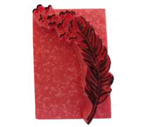 PLUME Pierre Tatouage Temporaire Ephémère Magic Tattoo- 4 cmx 2 cm (pierre seule sans le kit encre)