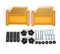 Plume, planche de plume de travail du bois, plume de rainure de chanfrein en plastique, accessoires de Table de routeur de travail du bois pour machine à graver(Plume Carrée Style B Jaune)