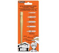 Plume - porte plume de calligraphie - calame - bambou - isographe Cléopâtre - BL1PP+P