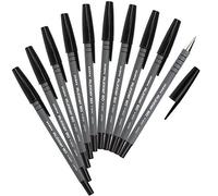Plume Zebra ? bille caoutchouc noir 80 (10 pi?ces) BR-8000-BK (japon importation)