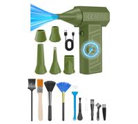 Plumeau à air avec buses rotatives 135 g - Force de vent 4000 mAh - Longue durée de vie - Pour équipement électronique - Séchage des animaux domestiques - Nettoyage du barbecue