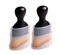 Plumeau Auto Doux, Lot de 2 Pcs pour Alfa Romeo MiTo (955 2008-2018) | Fibres Souples Denses | Tête Courbe pour Grilles et Fentes | Capot Protecteur Transparent | Prise Ergonomique Lot de 2 Outils
